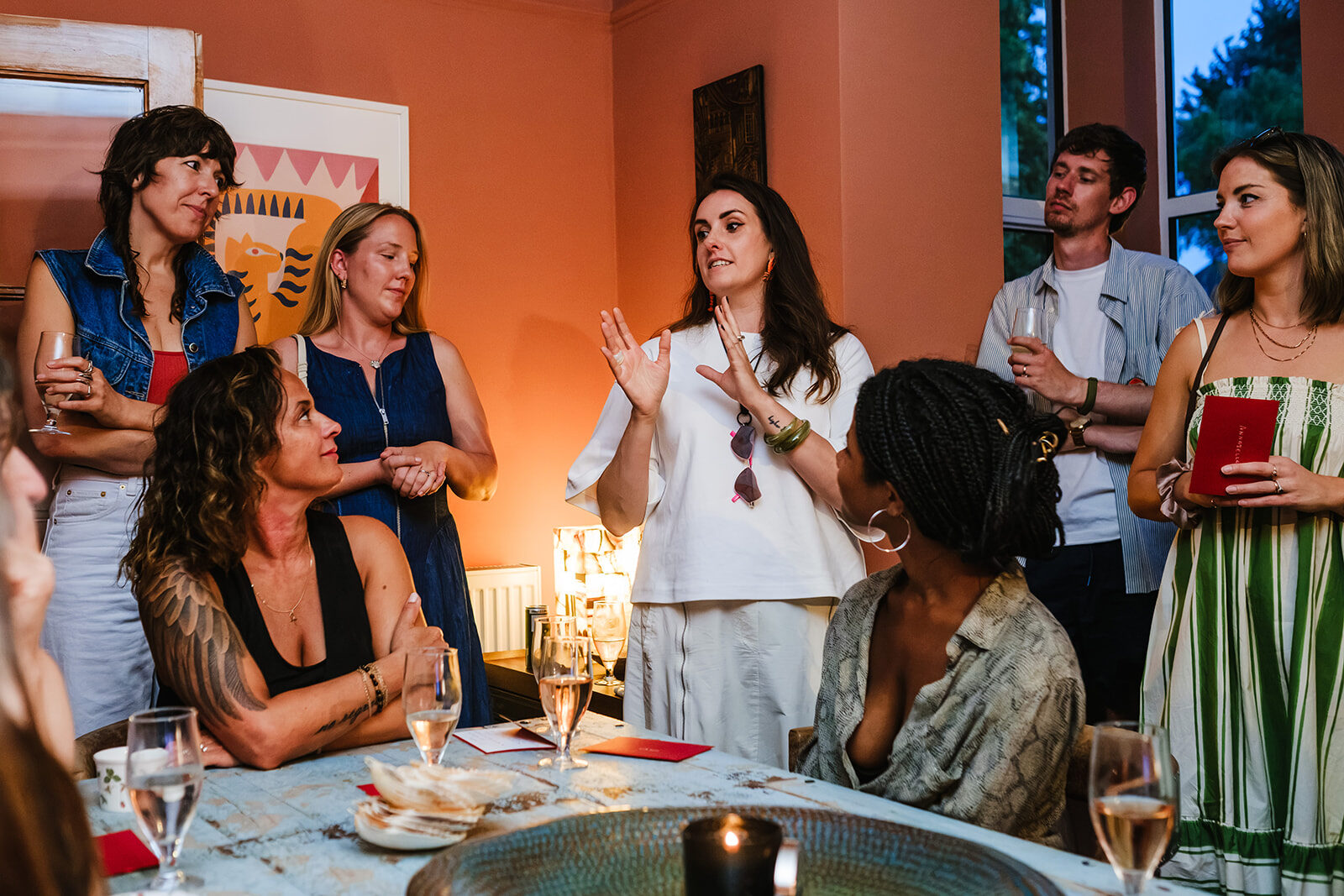 Buffet line at a supper club