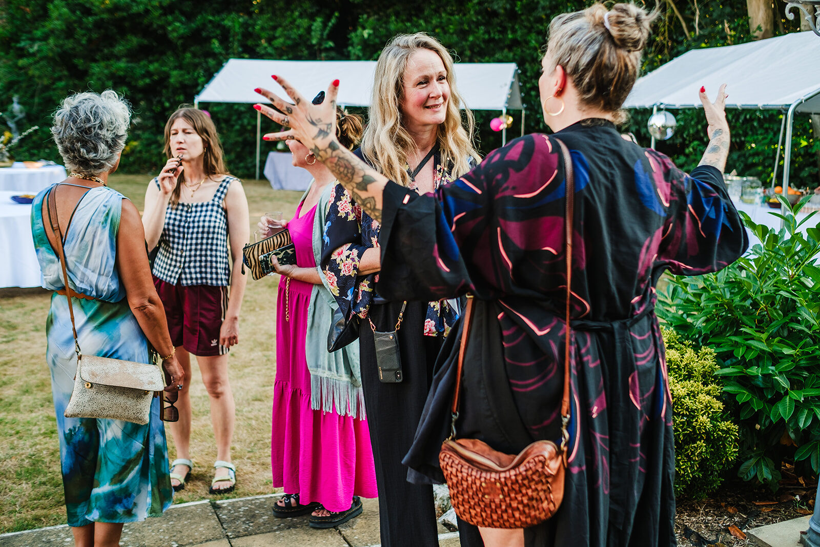 Guests chatting