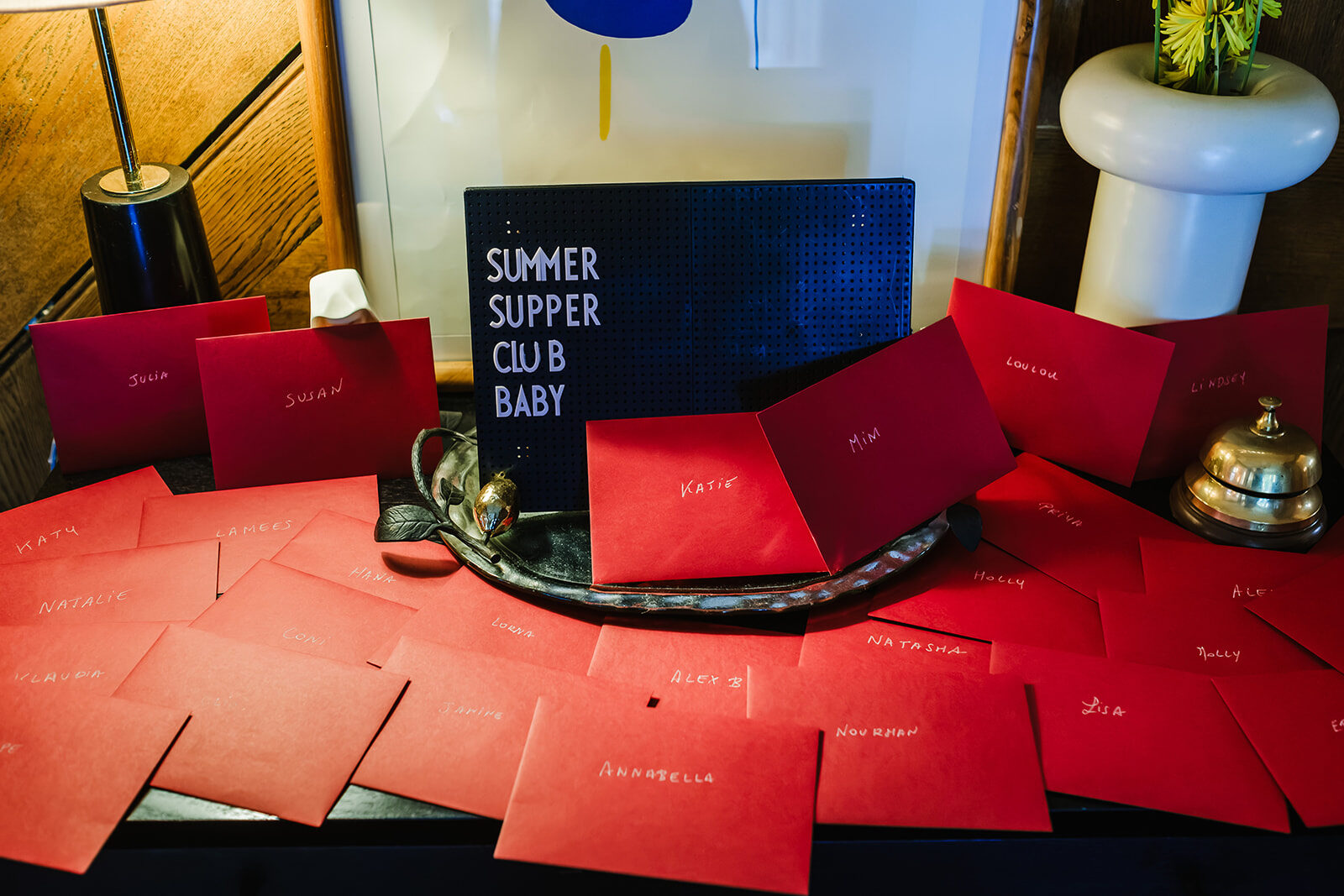 Summer Supper Club place cards